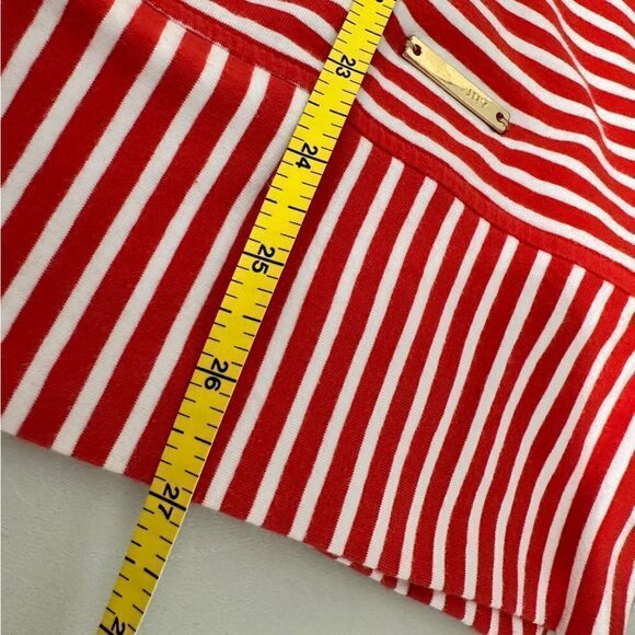 Jones New York Top Red Stripe Popover Size L - Picture 7 of 7
